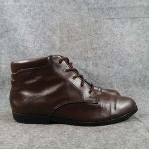 Coasters Shoes Womens 8 Chukka Boots Ankle Booties Retro Classic Brown Lace Up